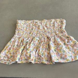 Floral Smocked Tube Top